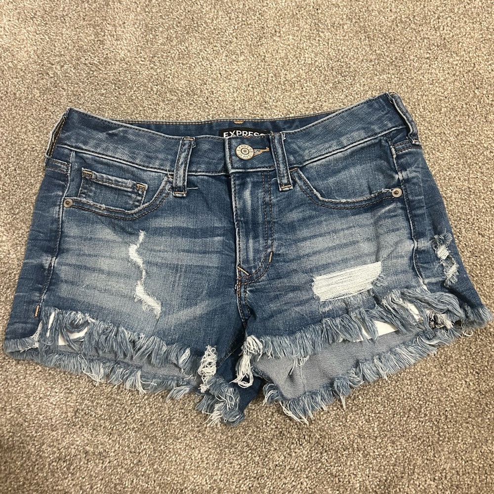 Express denim shorts